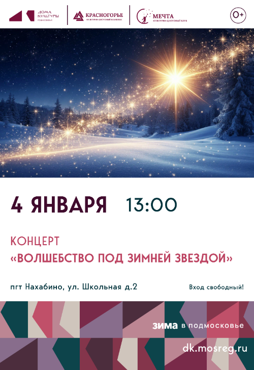 Концерт «Волшебство под зимней звездой».